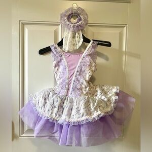 Revolution Children’s Purple and White Ballet Dance Costume